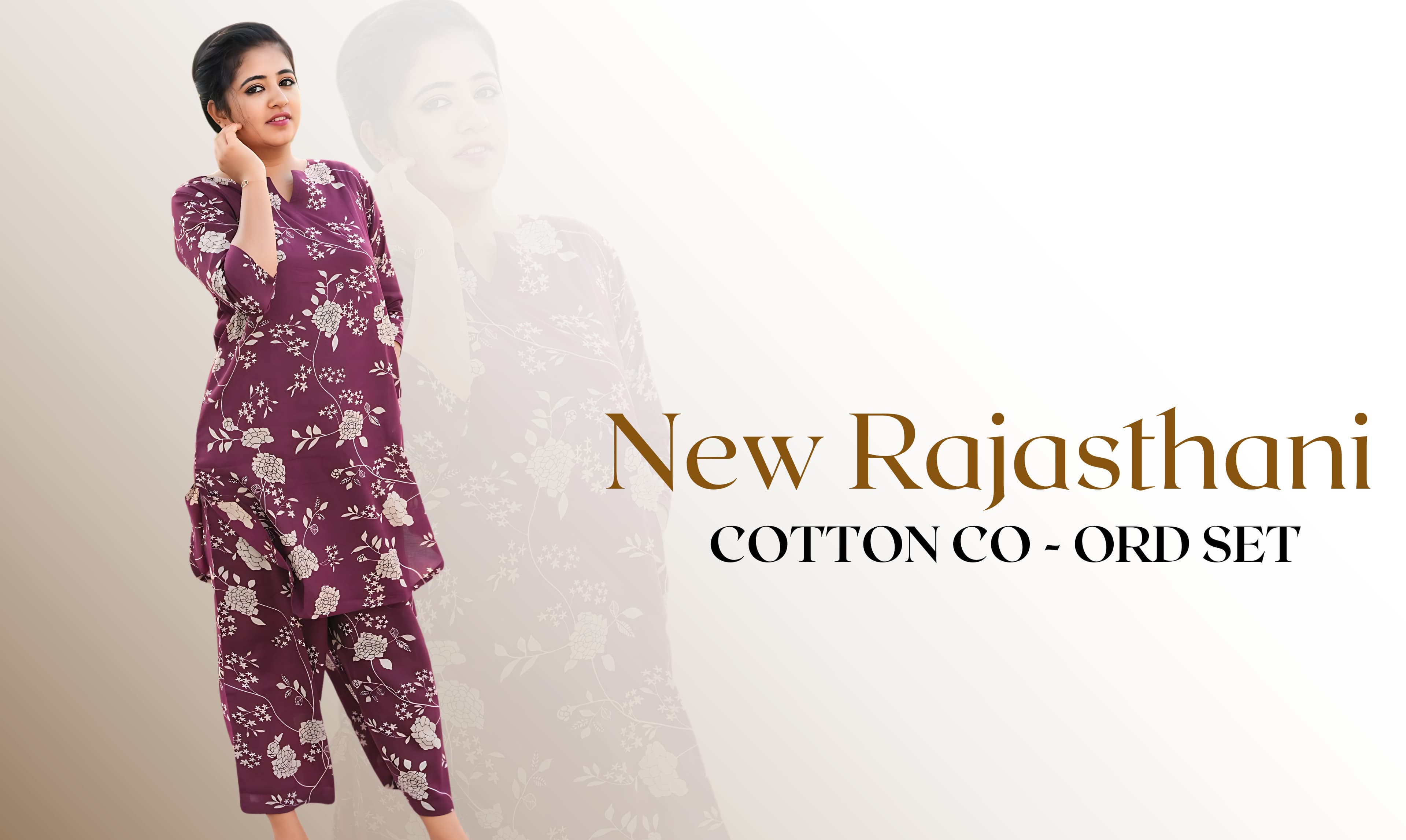 New Rajasthani Cotton  Co -ord Set