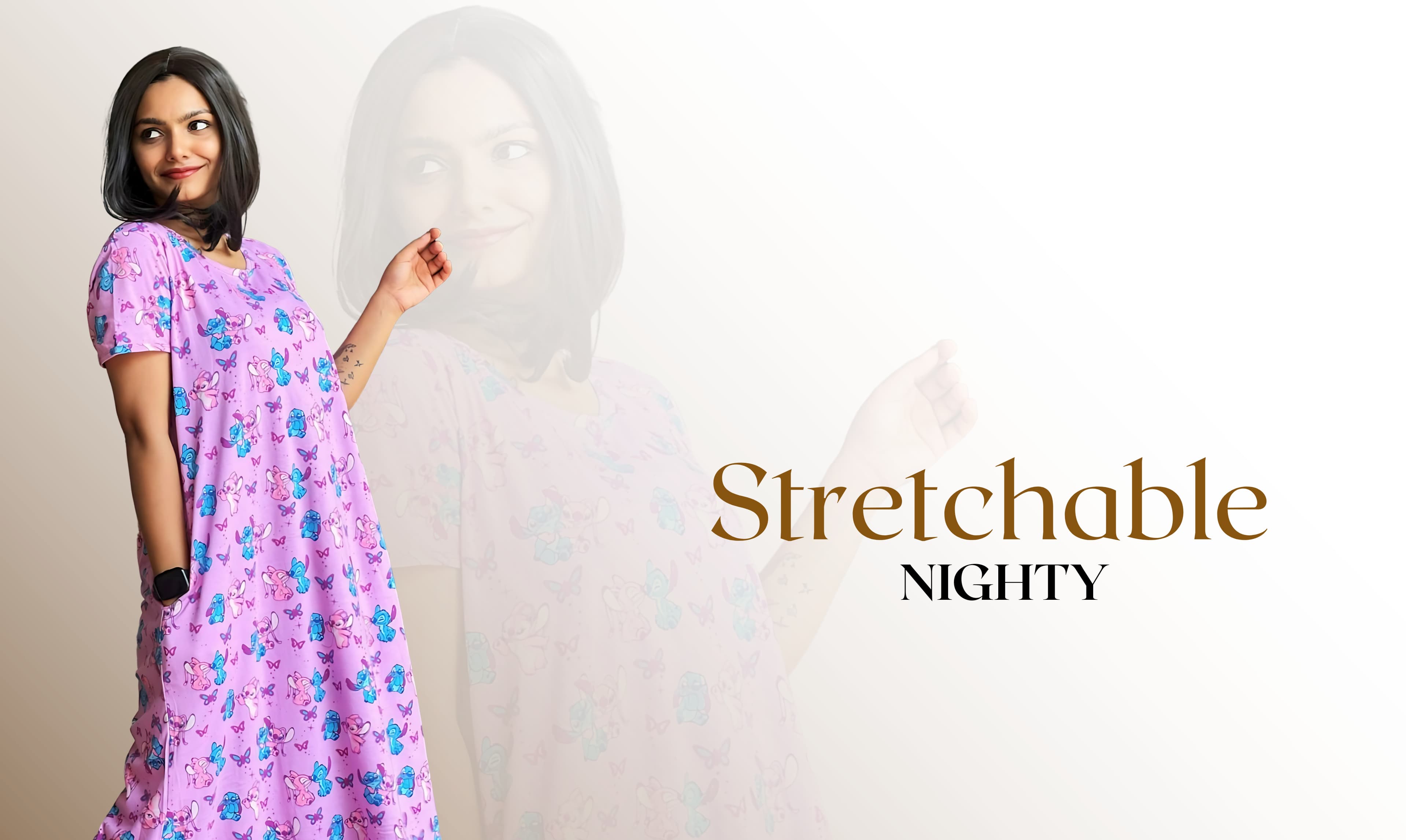 Stretchable Nighty