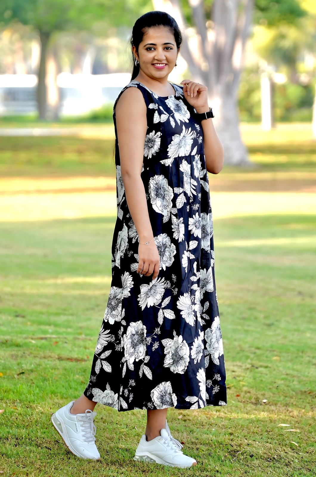 Dusky Flora Sleeveless Feeding Top