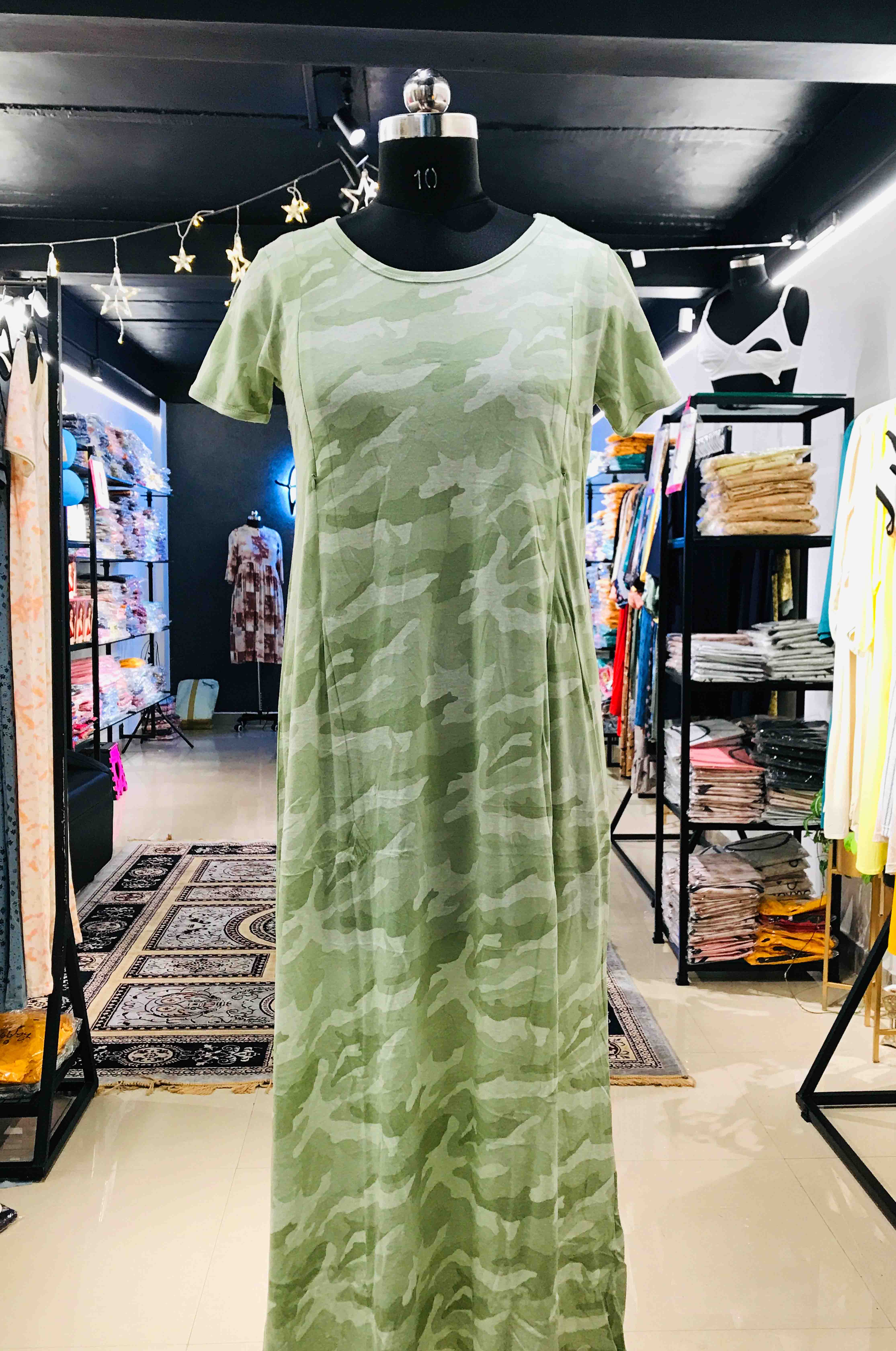 TWILIGHT LAVENDER FLORAL PRINT FEEDING NIGHY