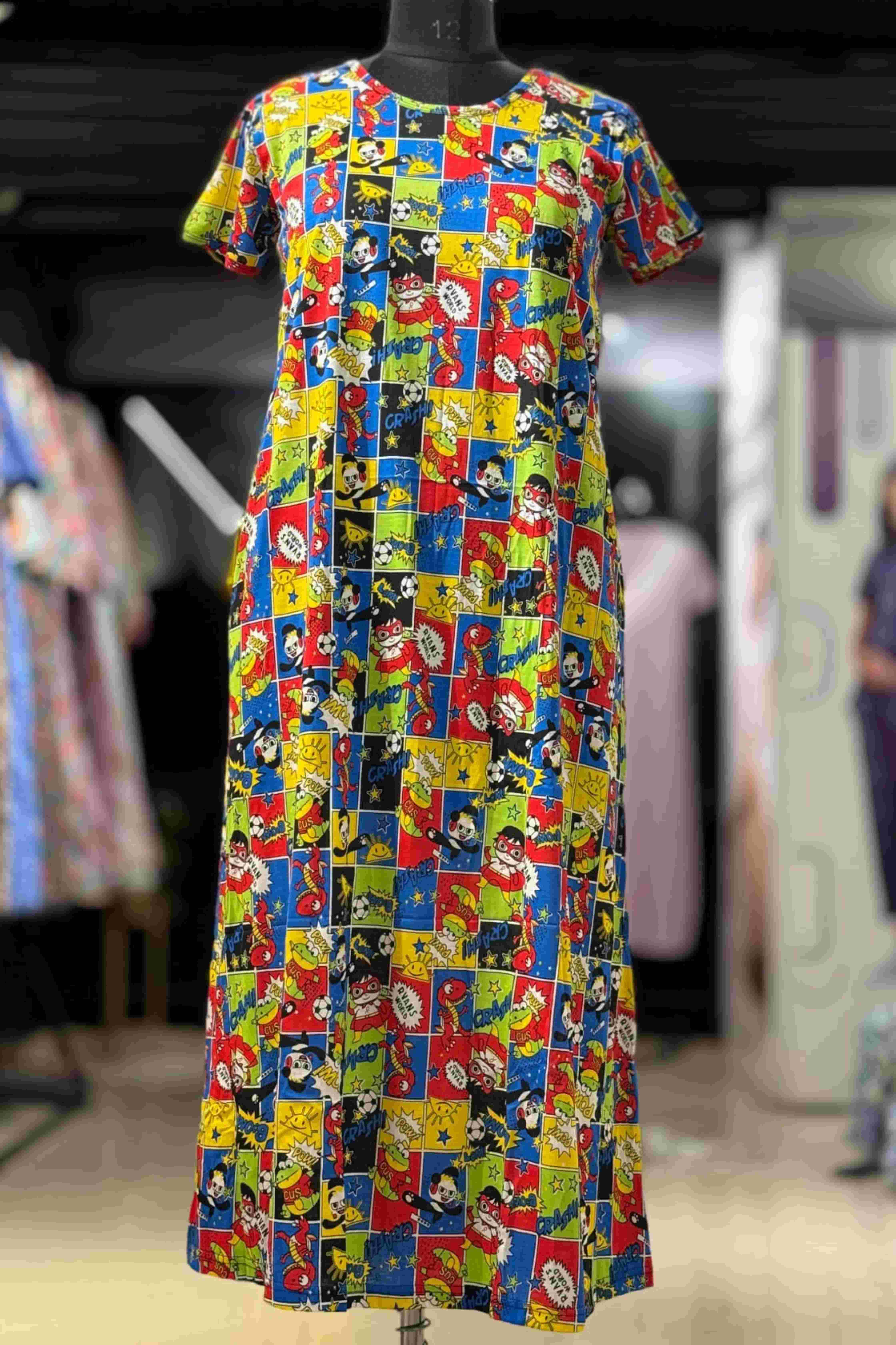 Cartoon Printed Nighty